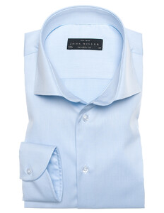 John Miller Non-Iron Tailored Fit Overhemd Licht Blauw