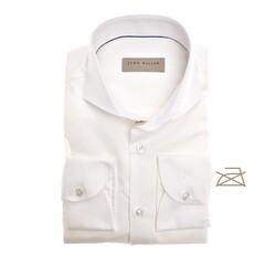 John Miller Off Coloured Tailored Fit Shirt Off White