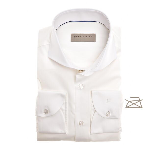 John Miller Off White Coloured Slim-Fit Shirt Off White | Jan Rozing Men's  Fashion