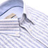 John Miller Short Sleeve Soft Stripe Button-Down Tailored Overhemd Licht Blauw