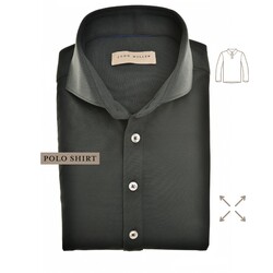 John Miller Slim Fit Long Sleeve Polo Poloshirt Dark Green