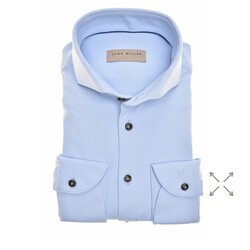 John Miller Slim Hyperstretch Uni Shirt Light Blue