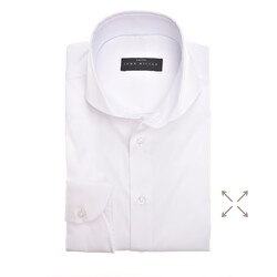 John Miller Slim Stretch Uni Shirt White
