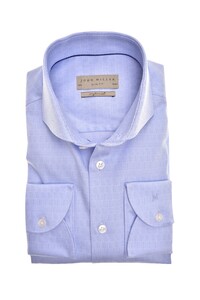 John Miller Slim Structured Weave Shirt Light Blue