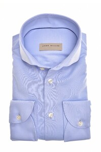 John Miller Slim Tricot Uni Shirt Light Blue