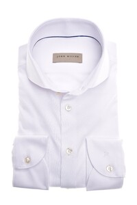 John Miller Slim Tricot Uni Shirt White