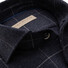John Miller Soft Fabric Check Schiller Slim Fit Overhemd Donker Blauw