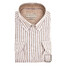 John Miller Soft Stripe Button-down Tailored Shirt Brown