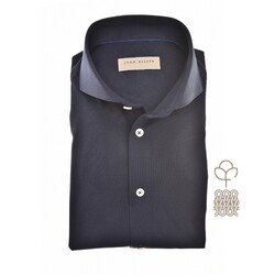 John Miller Sophisticated Knit Shirt Dark Evening Blue