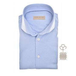 John Miller Sophisticated Knit Shirt Light Blue