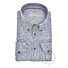 John Miller Spotted Pattern Button-Down Tailored Fit Overhemd Midden Blauw