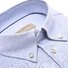 John Miller Striped Slim Button-down Poloshirt Mid Blue