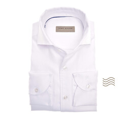John Miller Structured Weave Tailored Fit  Shirt White