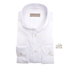 John Miller Tailored Contrast Strip Overhemd Wit