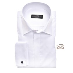 John Miller Tailored-Fit Party Shirt Overhemd Wit