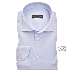 John Miller Tailored Longer Sleeve Non Iron Overhemd Licht Blauw