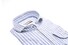 John Miller Tailored Striped Linen Overhemd Licht Blauw