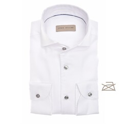 John Miller Tailored Twill Schiller Shirt White