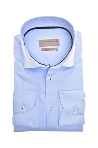 John Miller Tailored Uni Contrast Shirt Light Blue-Navy