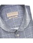 John Miller Textured Check Tailored Fit Overhemd Donker Blauw