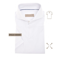 John Miller The Miller Short Sleeve Hyperstretch Poloshirt White
