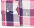 John Miller Two-Color Big Check Shirt Pink