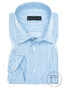 John Miller Two-Ply Beam Line Shirt Mid Blue