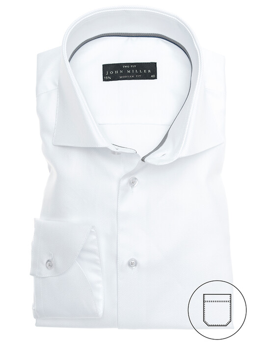 John Miller Two-Ply Chique Basic Shirt White