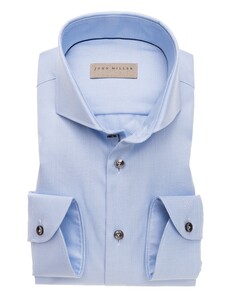 John Miller Uni Non Iron Button Contrast Overhemd Licht Blauw