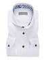 John Miller Uni Pottery Contrast Mouwlengte 7 Overhemd Wit