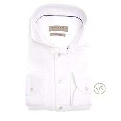 John Miller Uni Tricot Cutaway Slim Fit Overhemd Wit