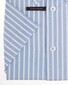 John Miller White Blue Stripe Shirt Mid Blue