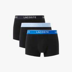 Lacoste 3-Pack Cotton Stretch Trunk Ondermode Black-Marina