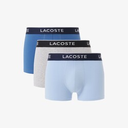 Lacoste 3-Pack Cotton Stretch Trunk Ondermode Vaporous-Overview-Silver