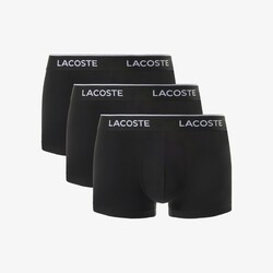 Lacoste 3-Pack Cotton Stretch Trunk Ondermode Zwart