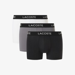 Lacoste 3-Pack Trunk Microfiber Ondermode Black-Grey-White