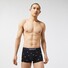 Lacoste 3Pack Casual Mini Logo Signature Trunks Ondermode Black-White-Turkey Red