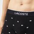 Lacoste 3Pack Casual Mini Logo Signature Trunks Underwear Black-White-Turkey Red
