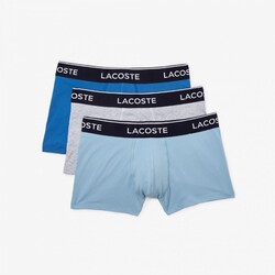 Lacoste 3Pack Contrast Long Briefs Underwear Vaporous-Overview-Silver