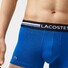 Lacoste 3Pack Trunks Waistband 3Tone Stripe Ondermode Silver Chine-Baobab-Marine