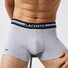 Lacoste 3Pack Trunks Waistband 3Tone Stripe Ondermode Silver Chine-Baobab-Marine