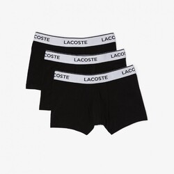 Lacoste 3Pack Uni Contrast Waistband Underwear Black