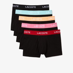Lacoste 5Pack Iconic Uni Cotton Trunks Underwear Black-Multi