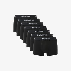 Lacoste 7Pack Uni Color Trunks Ondermode Zwart
