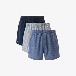 Lacoste Boxershort 3Pack Ondermode Navy-Blauw-Wit