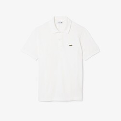 Lacoste Classic Crocodile Caiman Ultralight Piqué Poloshirt White