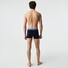 Lacoste Contrast Waistband Casual Trunks 3Pack Ondermode Navy-Overview-Mandarine