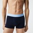Lacoste Contrast Waistband Casual Trunks 3Pack Ondermode Navy-Overview-Mandarine