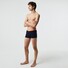 Lacoste Contrast Waistband Casual Trunks 3Pack Ondermode Navy-Overview-Mandarine