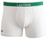 Lacoste Cotton Stretch Trunk 2-Pack Ondermode Wit-Lacoste Groen